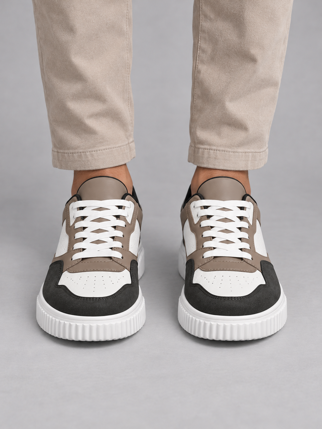 Sneakers Uomo Chunky Colour Block Suola Alta Casual