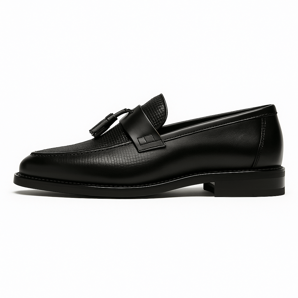 Mocassini Uomo con Nappine Tomaia Intrecciata Slip-On Eleganti