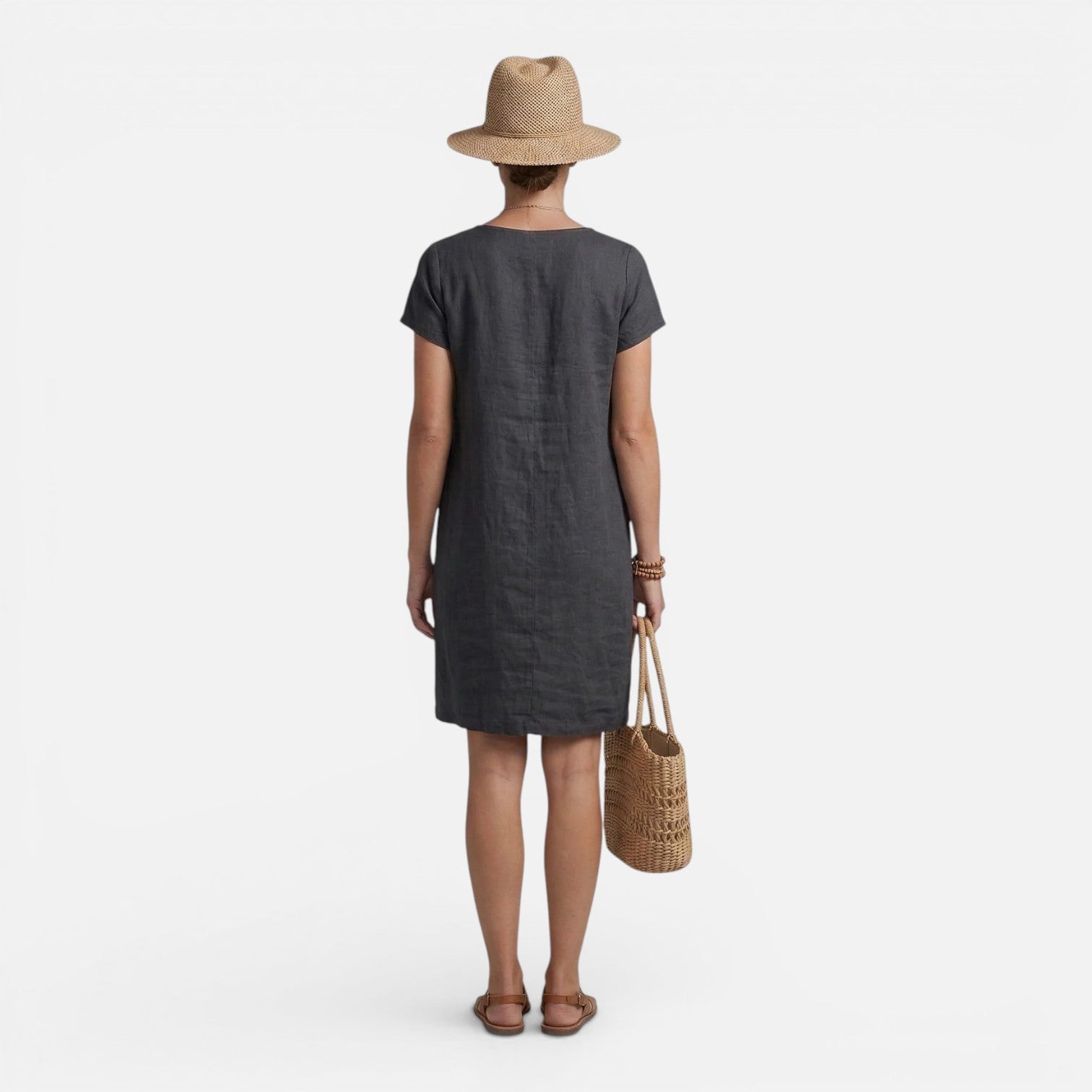 Abito Donna Leggero Linea Dritta Traspirante con Tasche