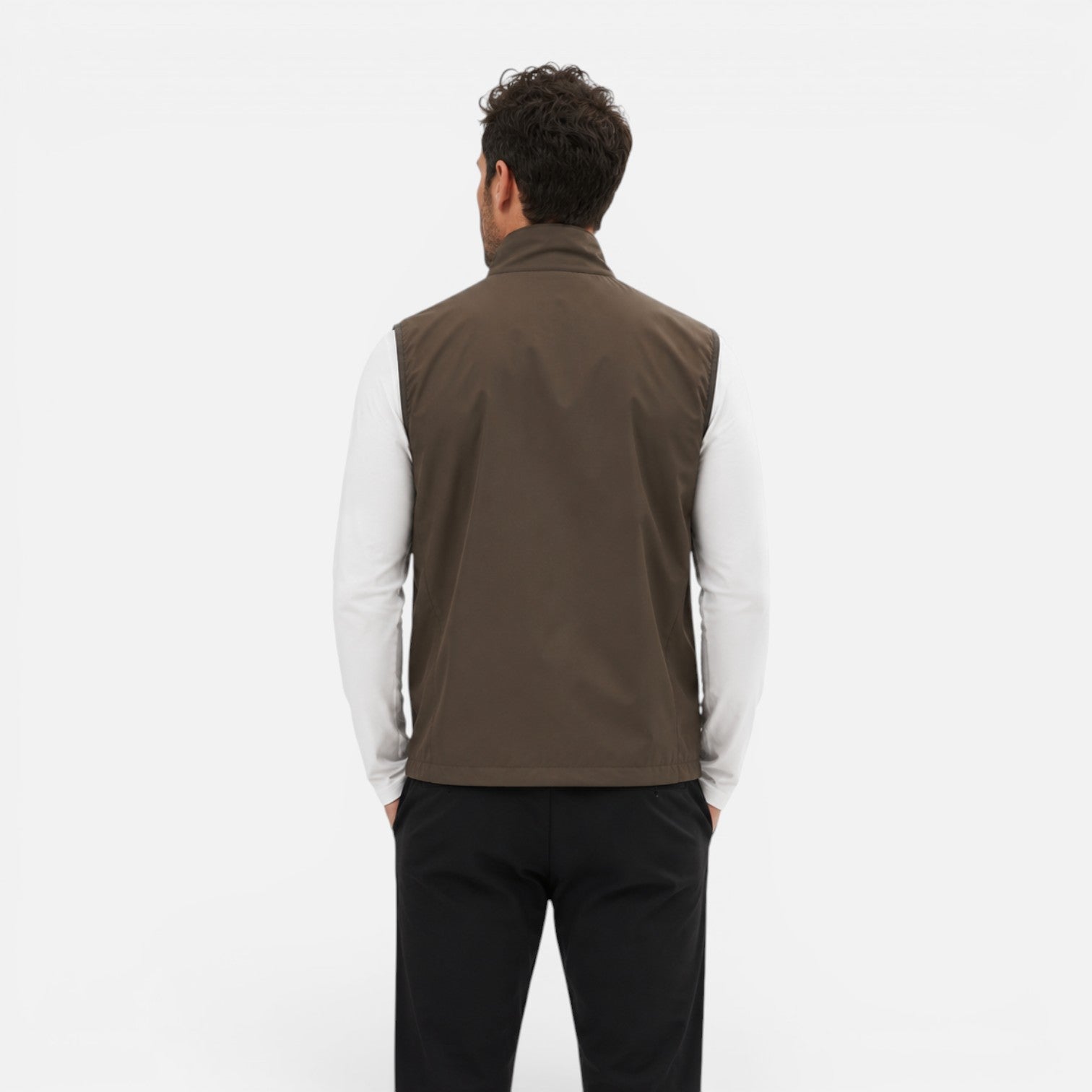 Gilet Softshell Uomo Leggero Idrorepellente Smanicato con Zip