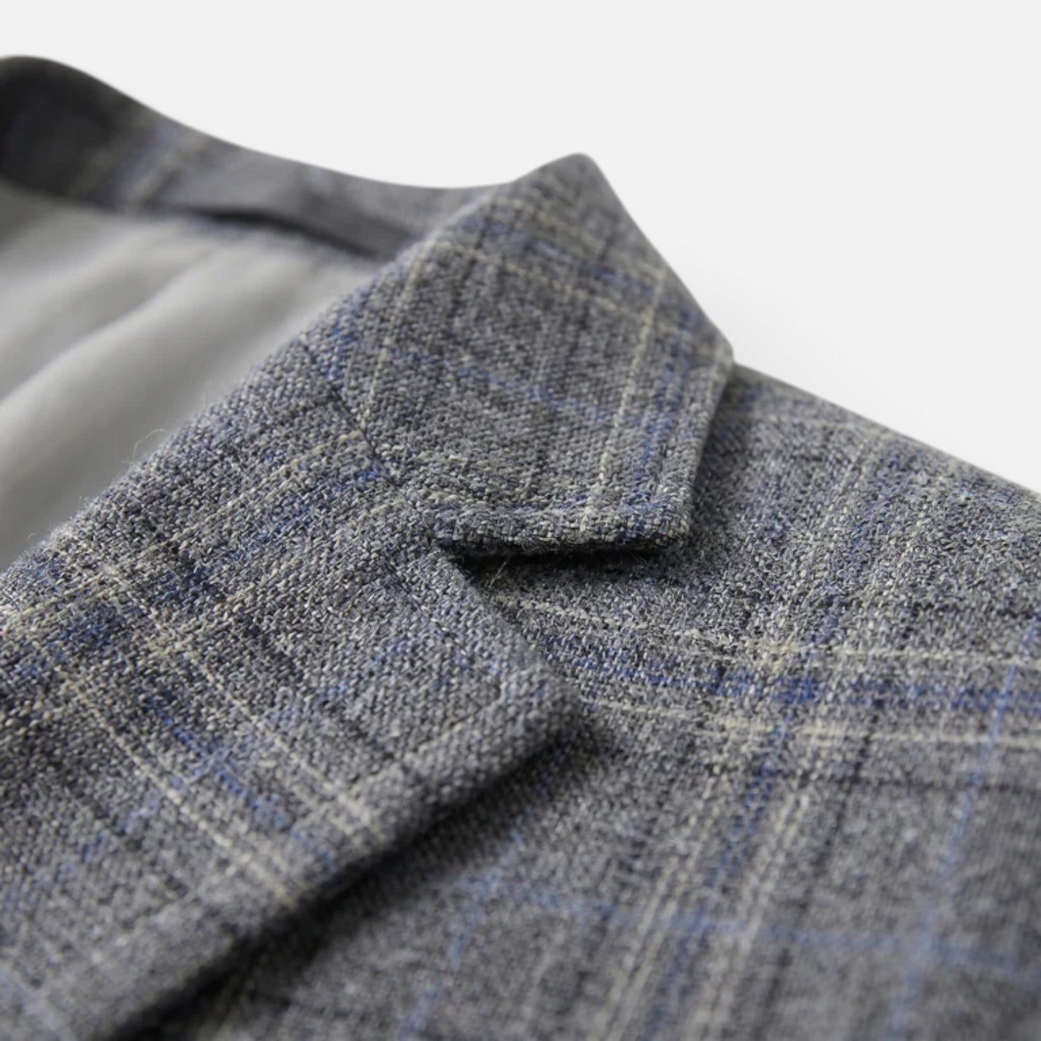 Blazer Uomo a Quadri Slim Fit Sartoriale Elegante