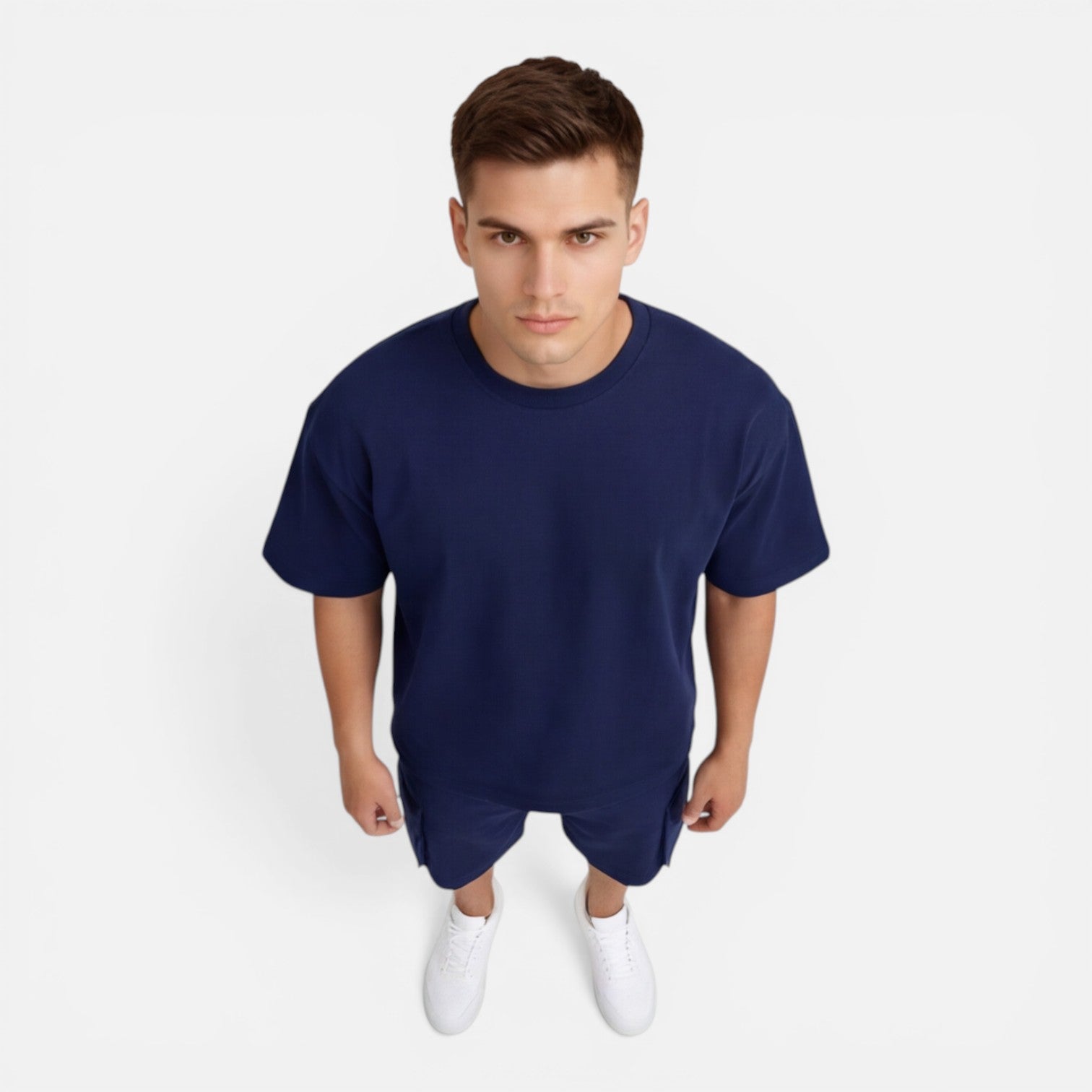 Completo Uomo T-Shirt e Pantaloncini Cargo Estivo Casual