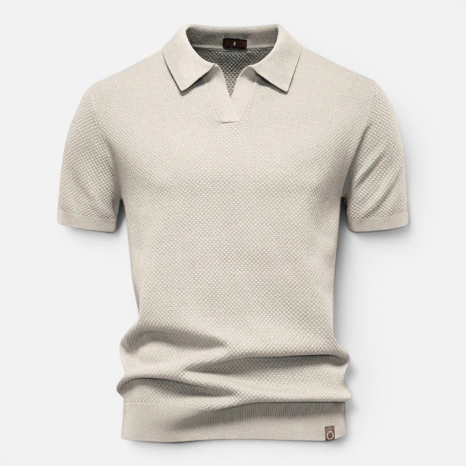Polo Uomo Slim Fit in Maglia Traspirante Leggera Manica Corta