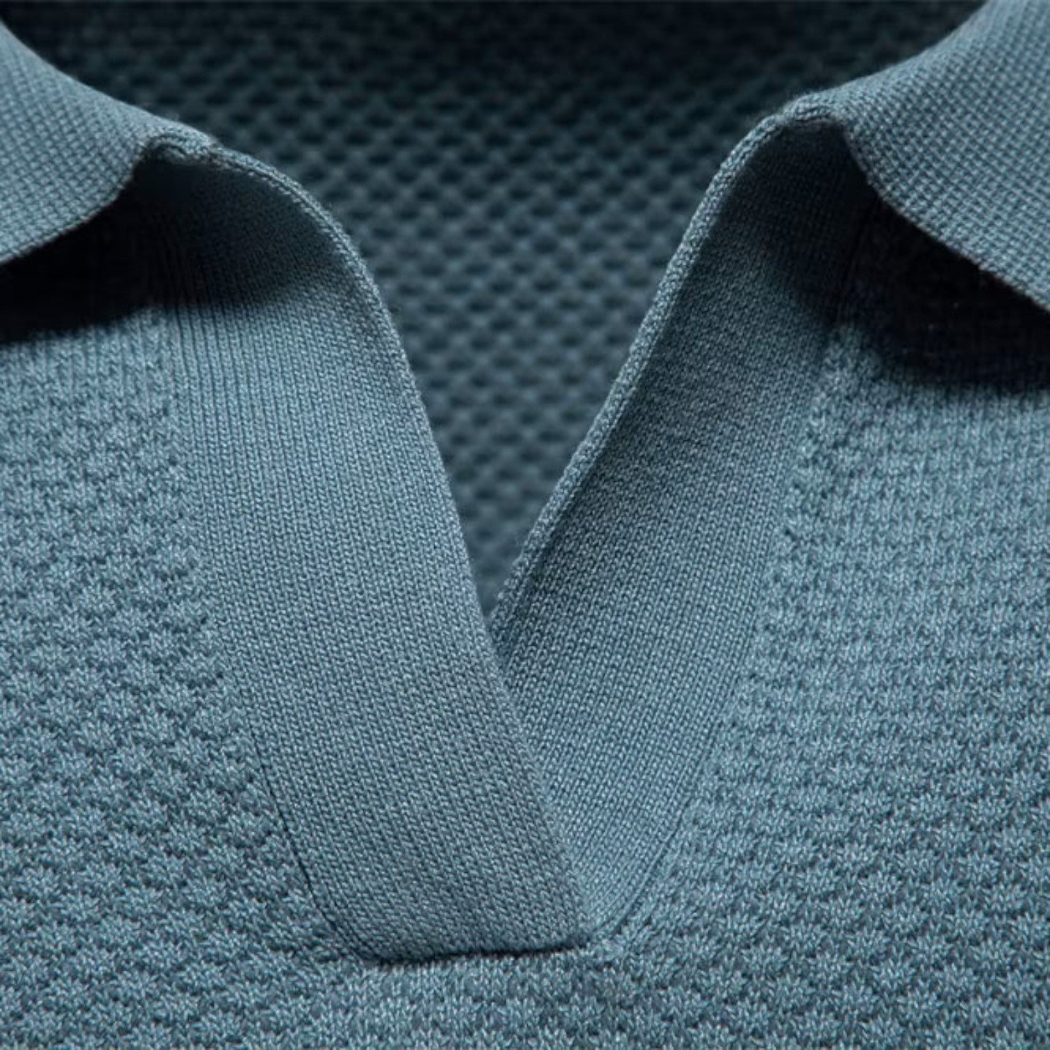 Polo Uomo Slim Fit in Maglia Traspirante Leggera Manica Corta