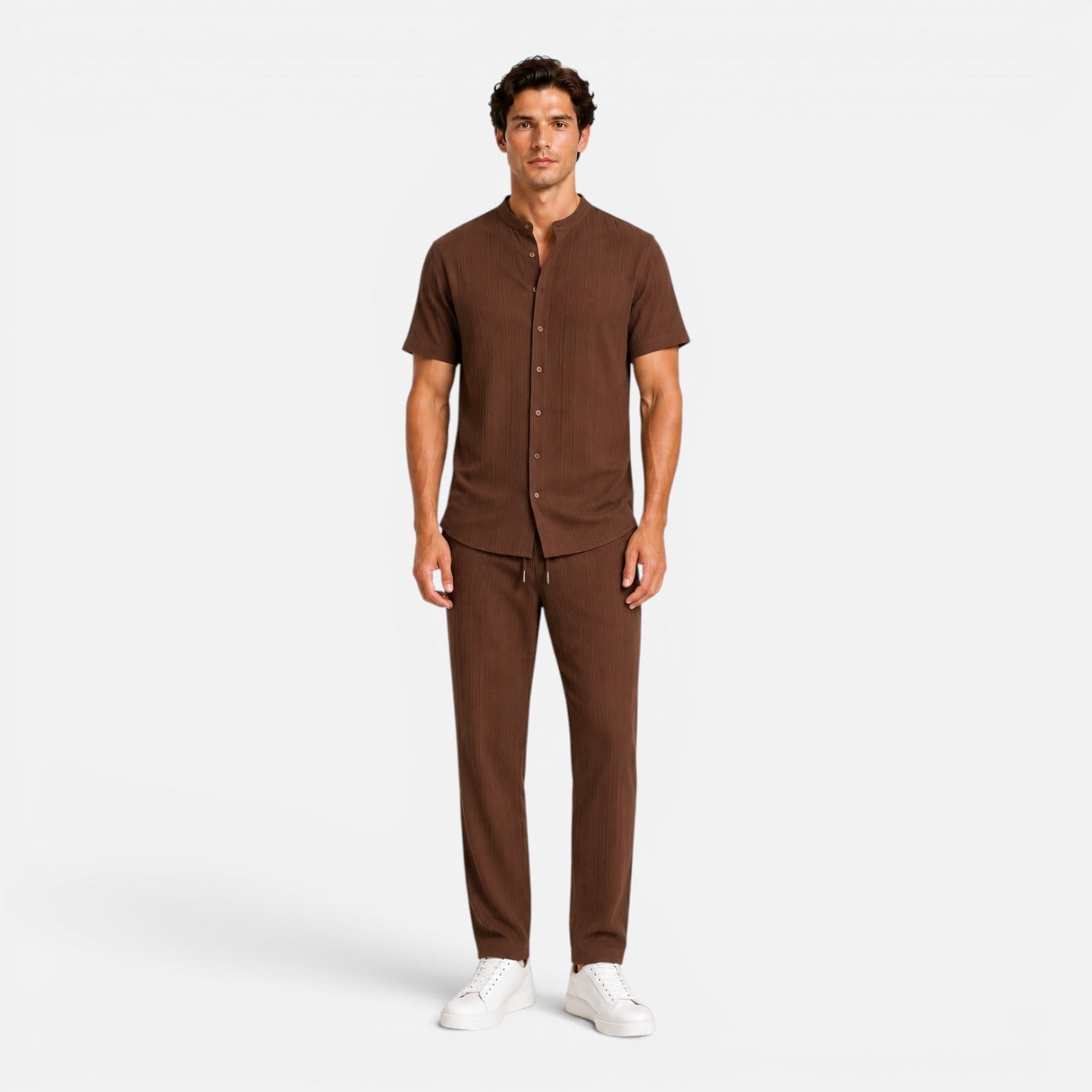 Completo Uomo Estivo Camicia e Pantaloni Leggeri