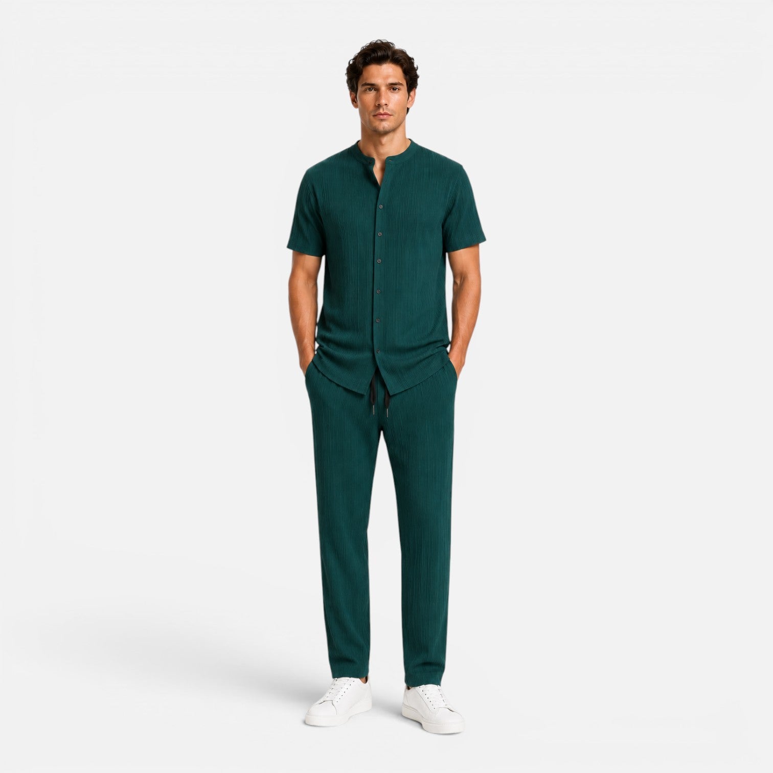 Completo Uomo Estivo Camicia e Pantaloni Leggeri