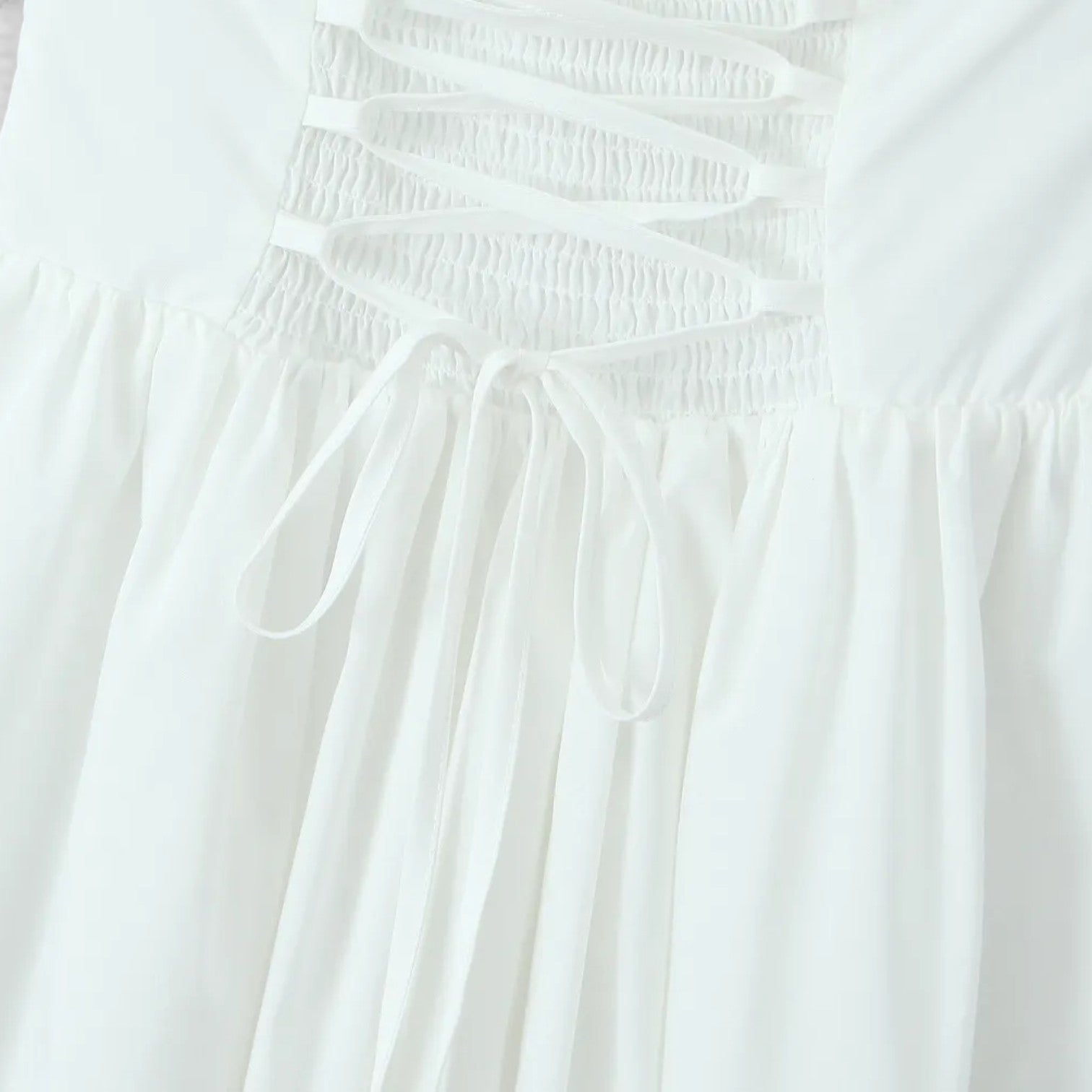 Abito Midi Donna Corsetto Schiena Aperta da Festa