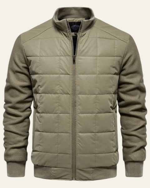 Aurazio Giacca Trapuntata Con Zip Da Uomo