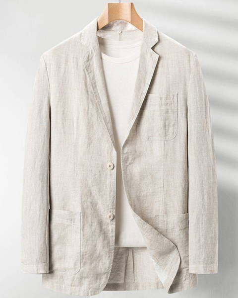 Aurazio Giacca Sartoriale in Tessuto Leggero da Uomo