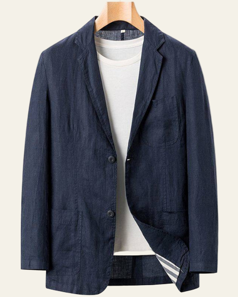 Aurazio Giacca Sartoriale in Tessuto Leggero da Uomo