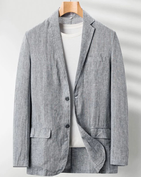 Aurazio Giacca Sartoriale in Tessuto Leggero da Uomo