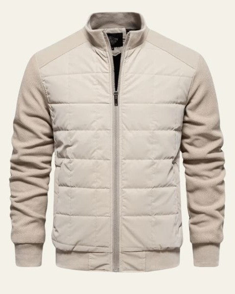 Aurazio Giacca Trapuntata Con Zip Da Uomo
