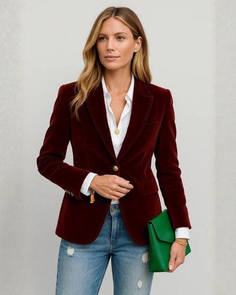 Blazer Donna Monopetto da Sera Silhouette Classica Autorevole