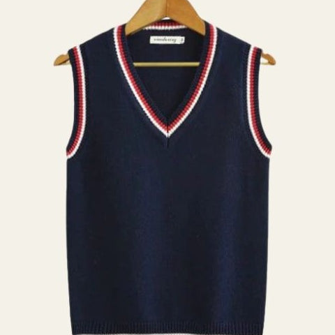 Aurazio Gilet da cricket a V classico da uomo