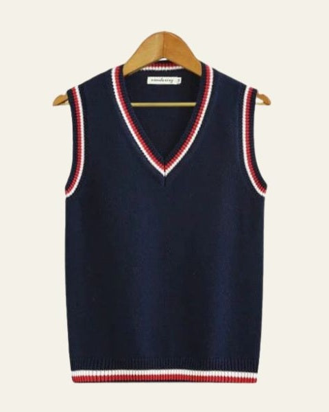 Aurazio Gilet da cricket a V classico da uomo