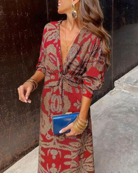 Aurazio Vestito Fluido Elegante da Donna