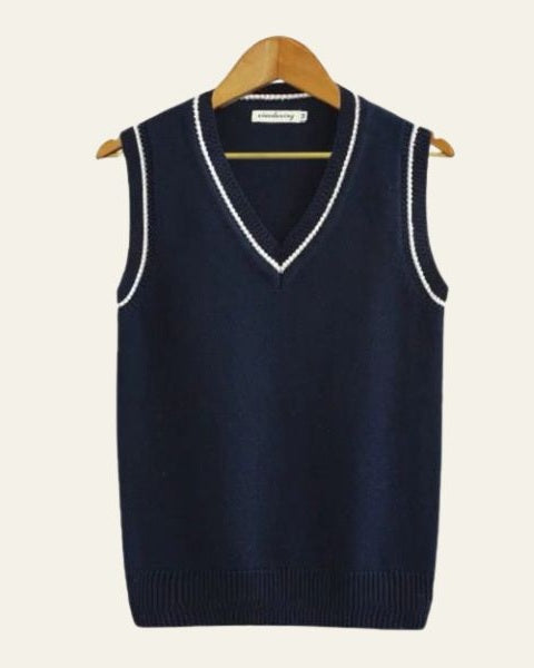 Aurazio Gilet da cricket a V classico da uomo