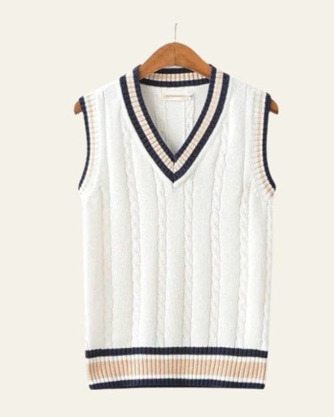 Aurazio Gilet da cricket a V classico da uomo