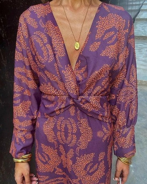 Aurazio Vestito Fluido Elegante da Donna