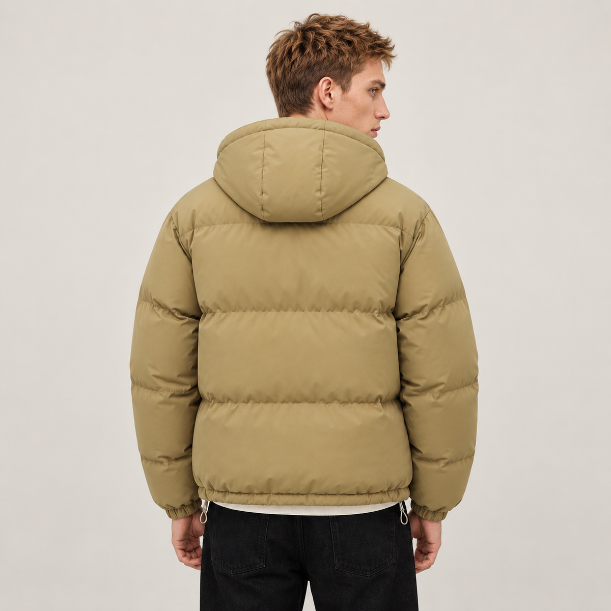 Giacca Imbottita Unisex in Cotone con Cappuccio Otto Colori
