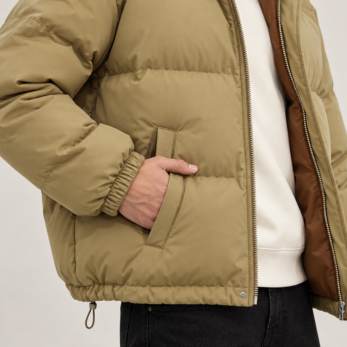 Giacca Imbottita Unisex in Cotone con Cappuccio Otto Colori