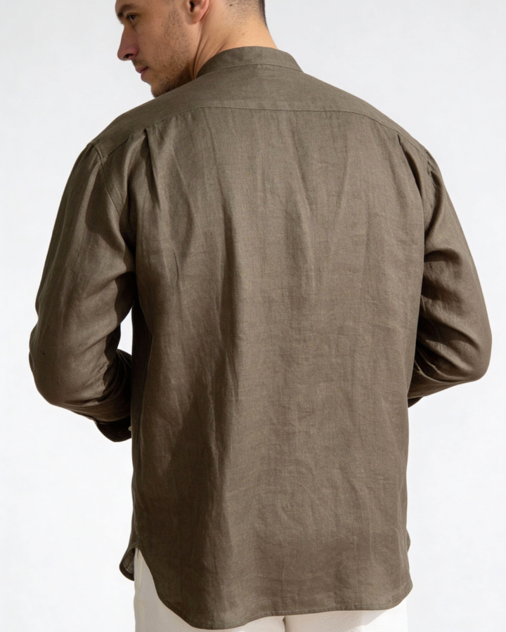 Aurazio Camicia di lino premium da uomo