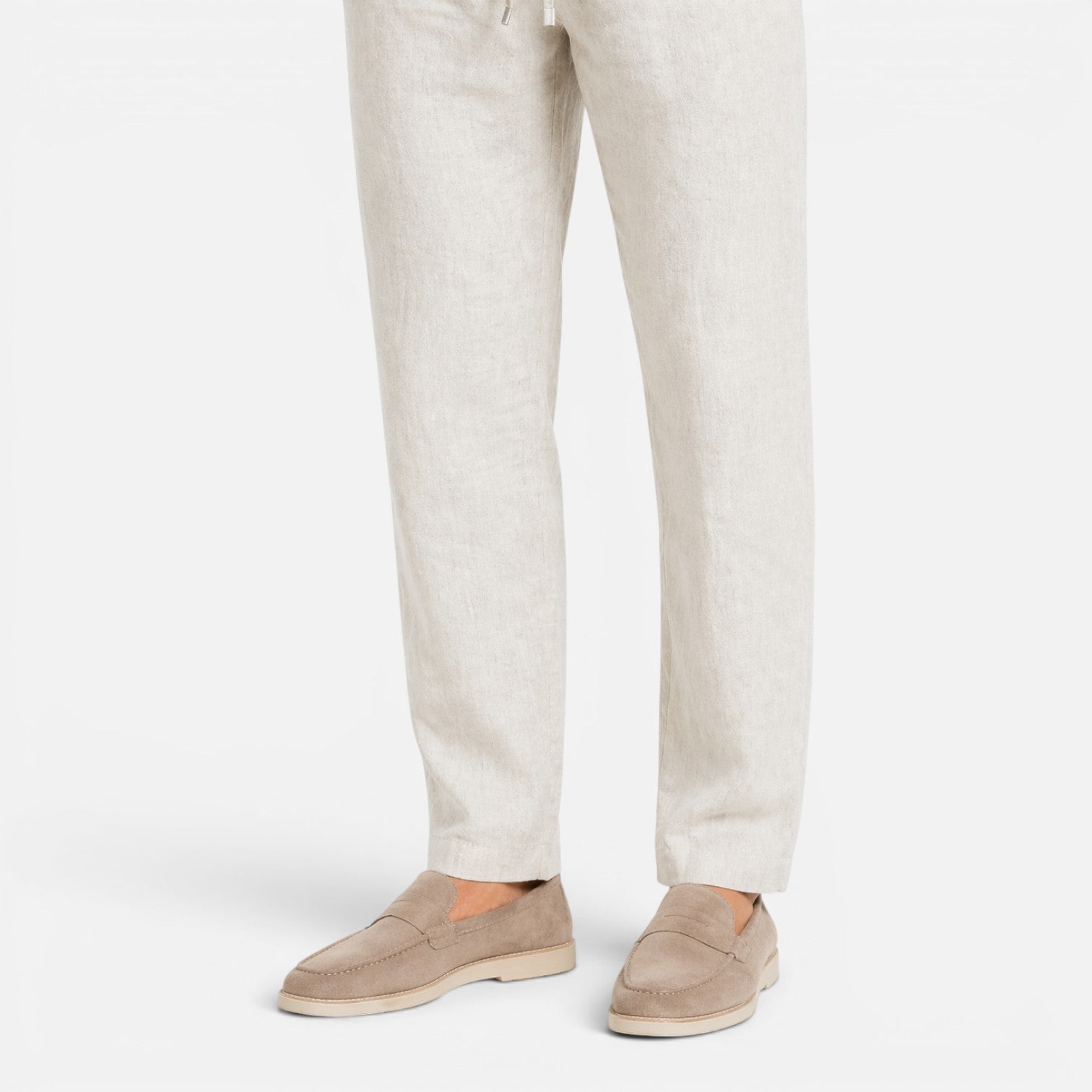 Completo Lino Uomo Due Pezzi Estivo Camicia e Pantaloni