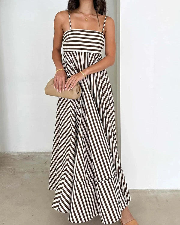 Aurazio Abito Maxi a Righe per Donna