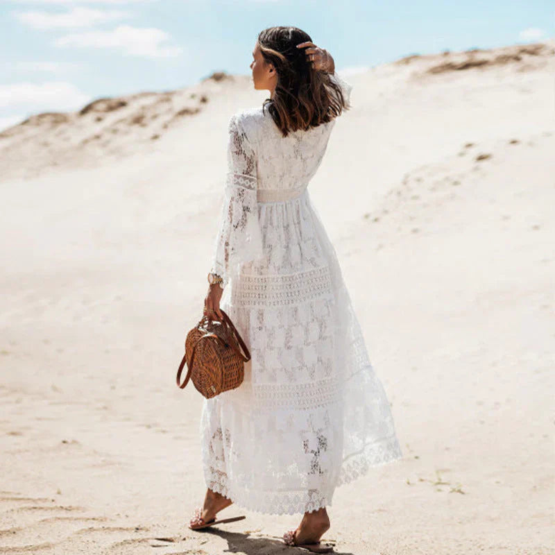 Aurazio Abito Maxi con Dettaglio Desert da Donna