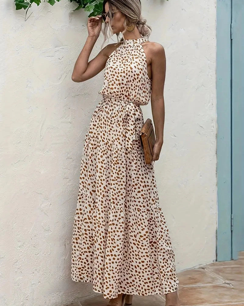 Aurazio Abito Lungo Halter per Donne