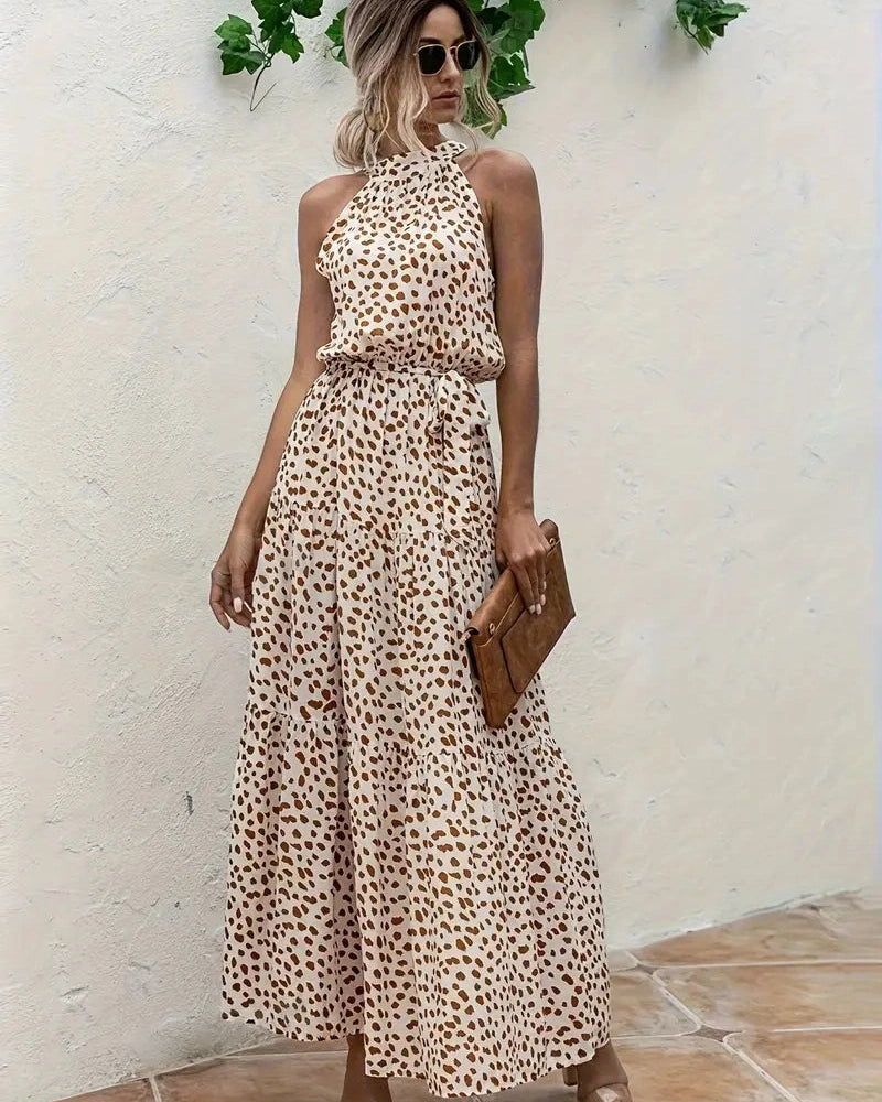 Aurazio Abito Lungo Halter per Donne