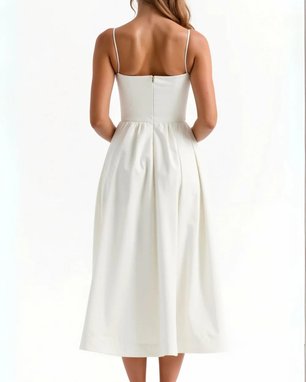 Aurazio Vestito Midi Plissettato da Donna