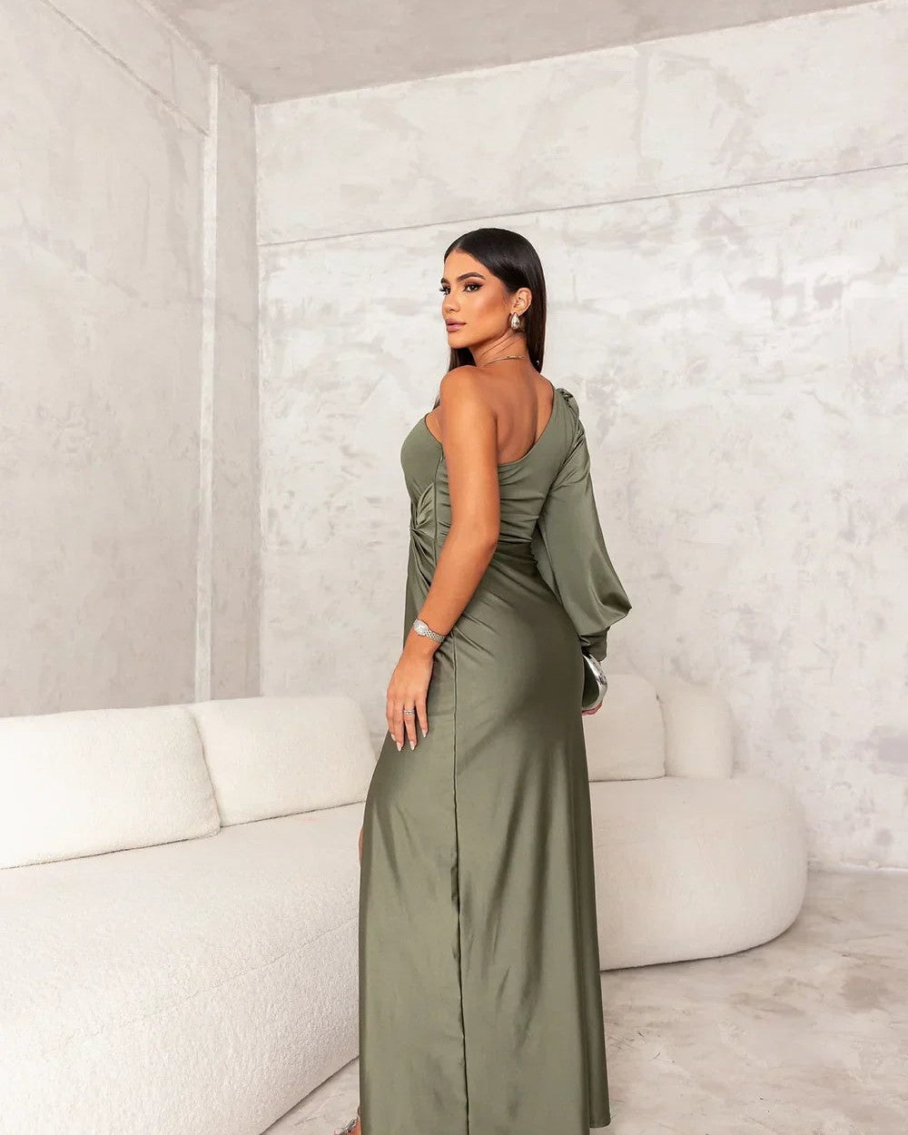 Aurazio Abito Lungo Da Sera Formale Per Donna