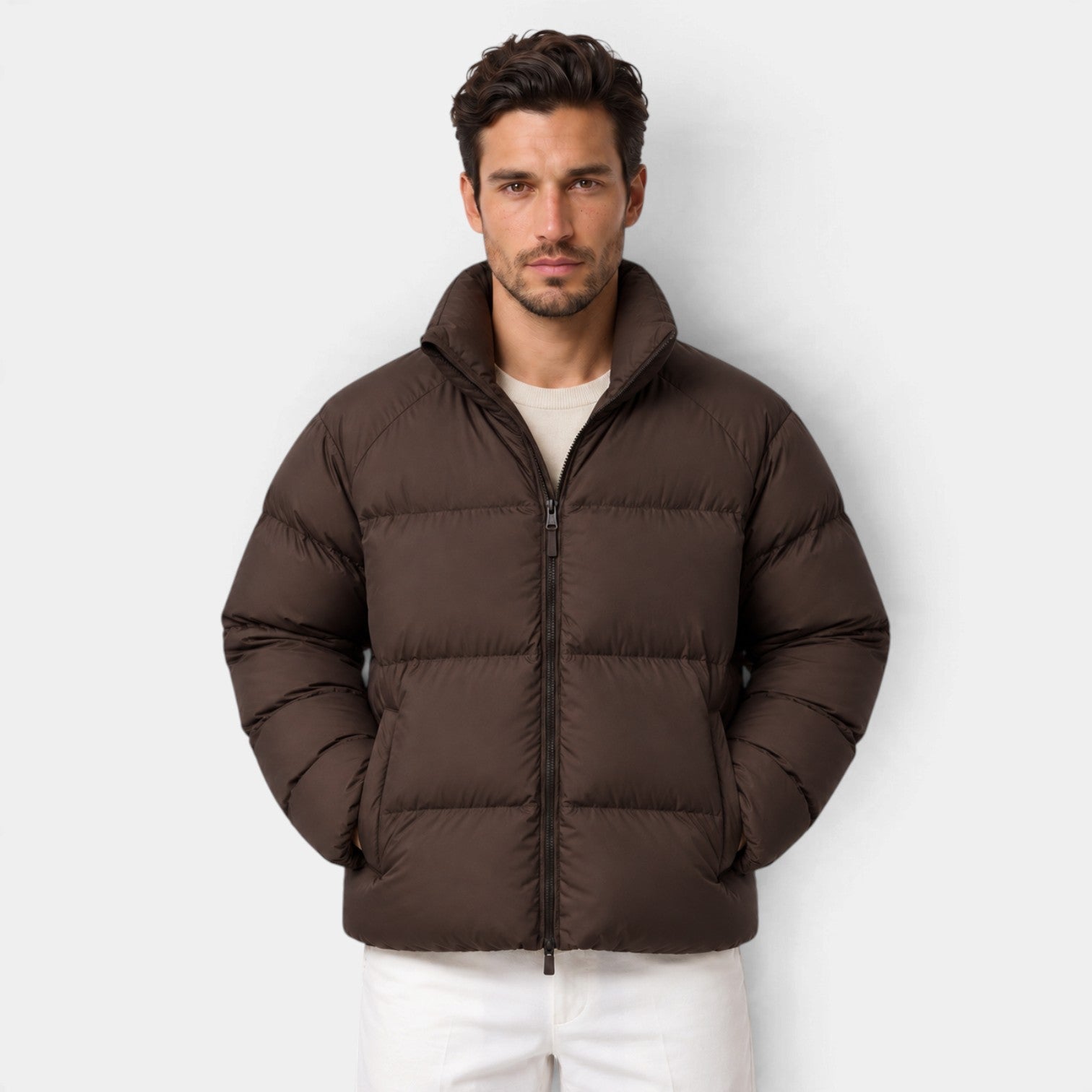 Giacca Imbottita Unisex Corta Leggera Idrorepellente Antivento
