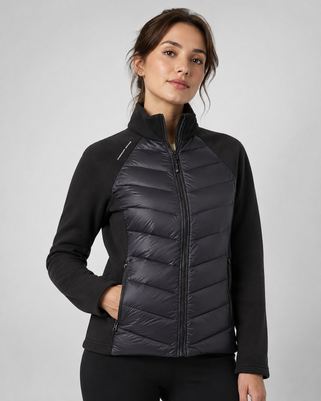 Piumino Donna Leggero in Piuma d'Anatra Collo Alto Invernale
