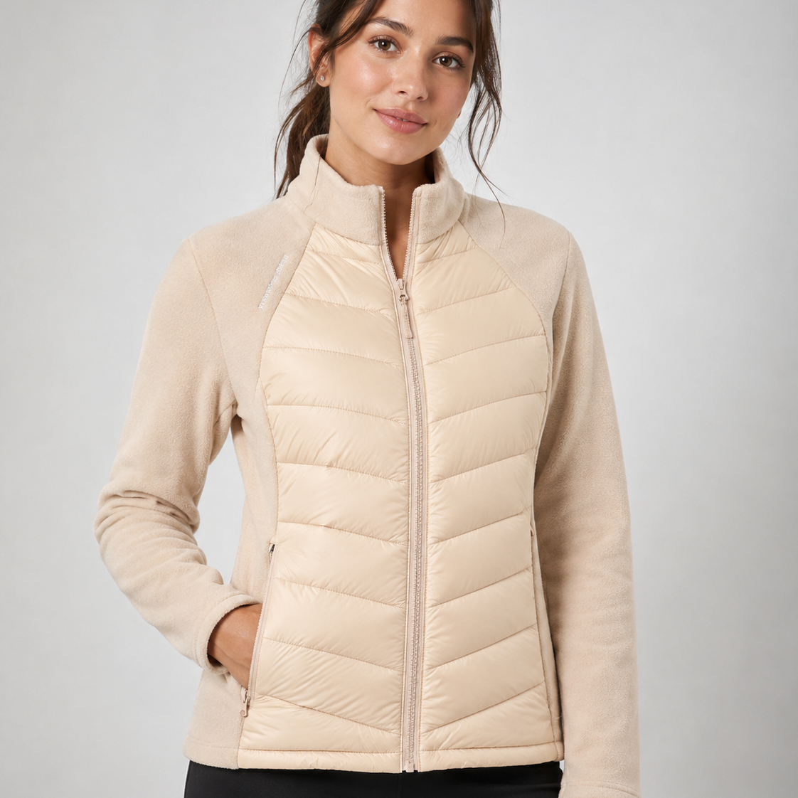 Piumino Donna Leggero in Piuma d'Anatra Collo Alto Invernale