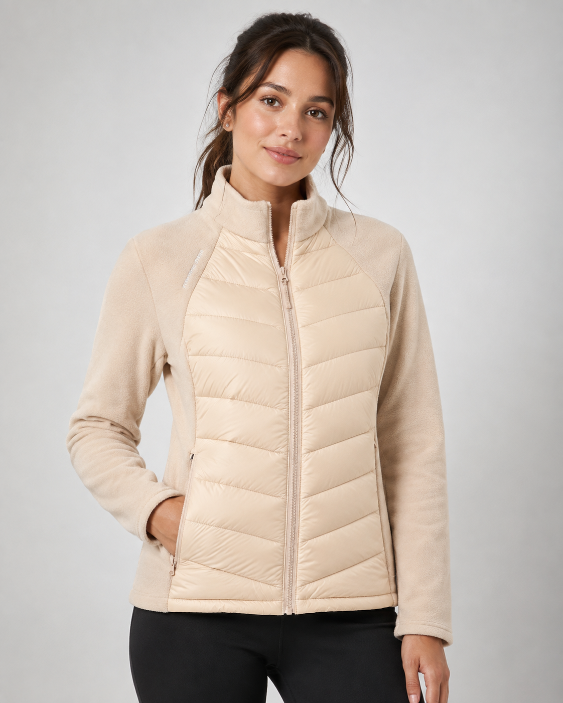 Piumino Donna Leggero in Piuma d'Anatra Collo Alto Invernale