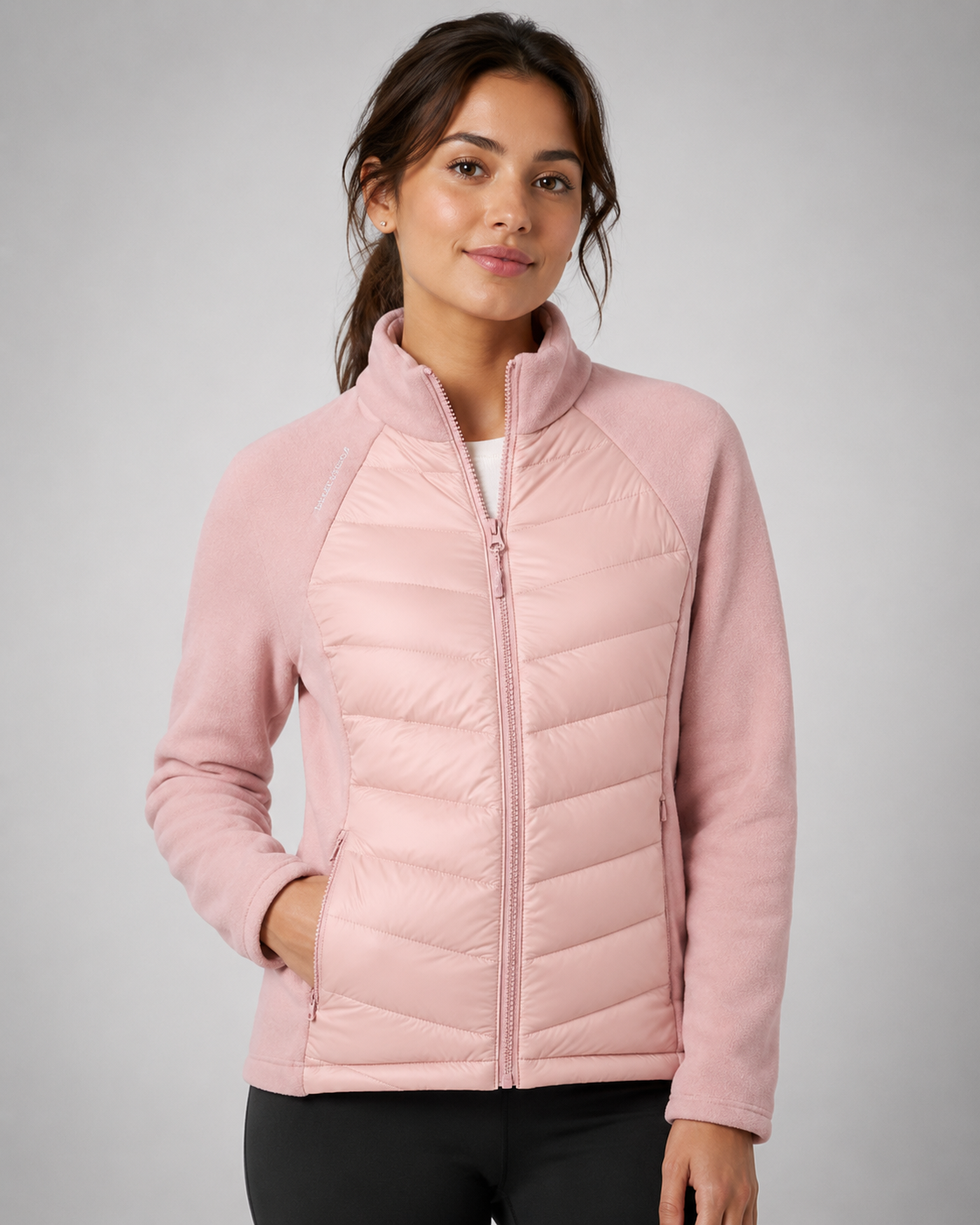 Piumino Donna Leggero in Piuma d'Anatra Collo Alto Invernale
