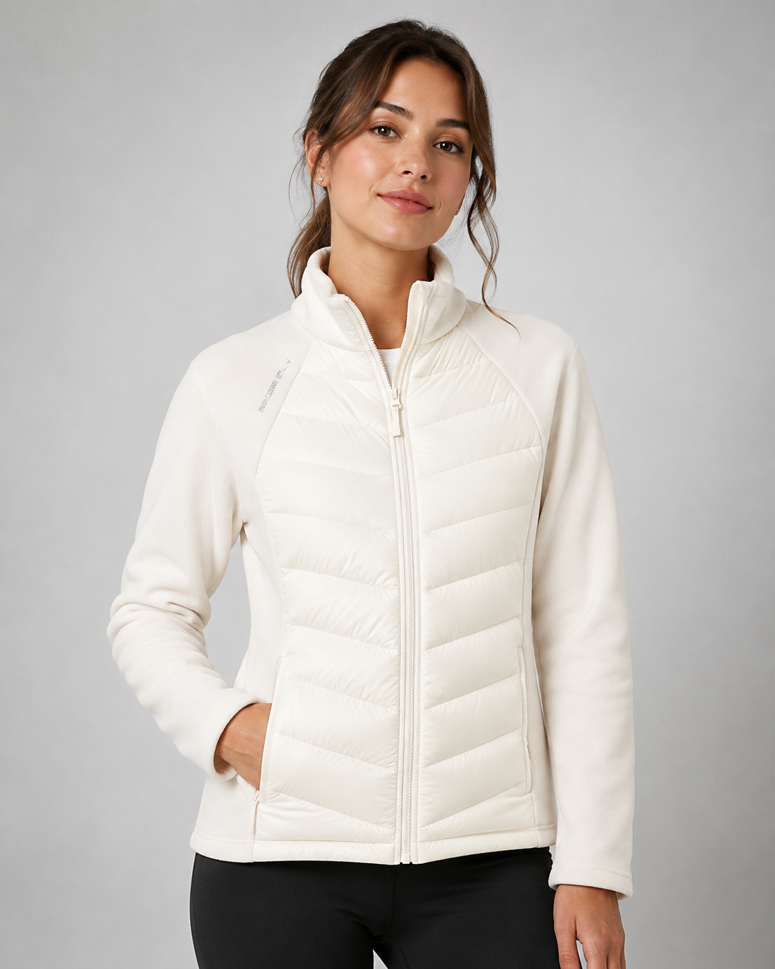 Piumino Donna Leggero in Piuma d'Anatra Collo Alto Invernale