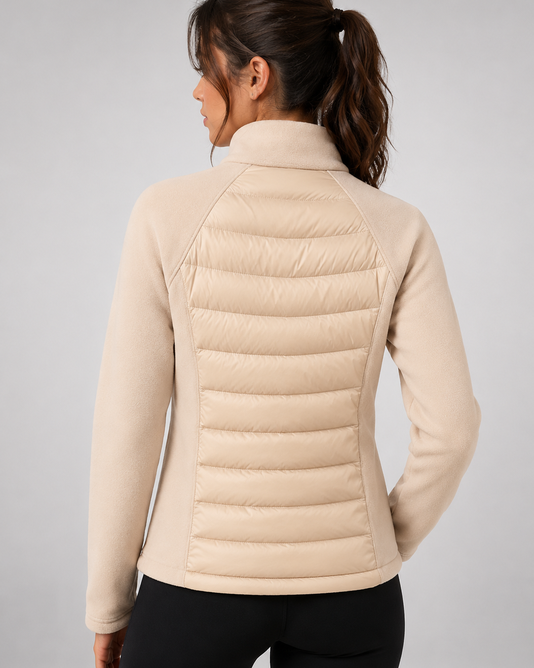 Piumino Donna Leggero in Piuma d'Anatra Collo Alto Invernale