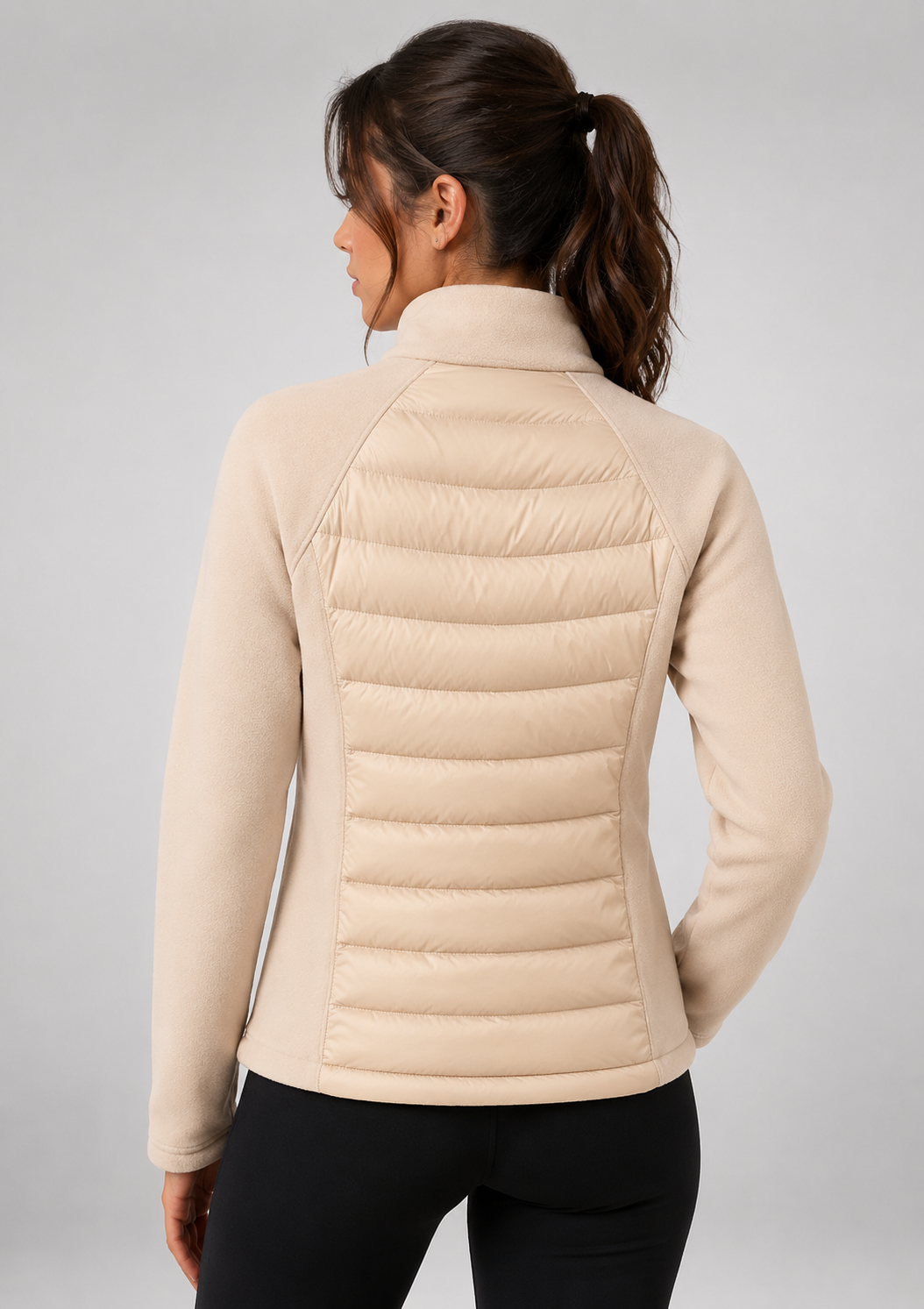 Piumino Donna Leggero in Piuma d'Anatra Collo Alto Invernale