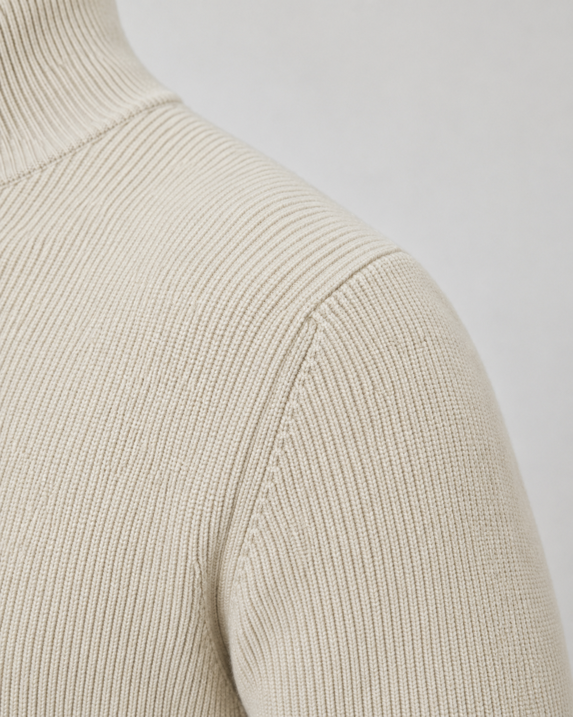 Cardigan Uomo con Zip Integrale e Collo Alto in Maglia