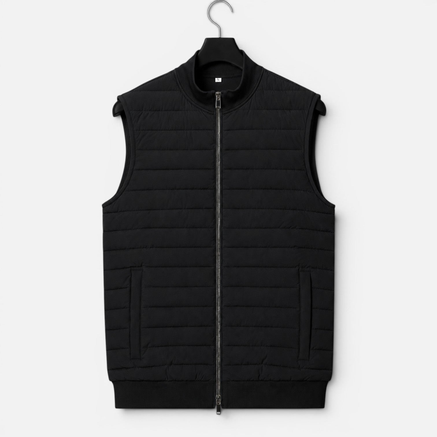 Gilet Trapuntato Uomo Leggero Smanicato con Zip Collo Alto