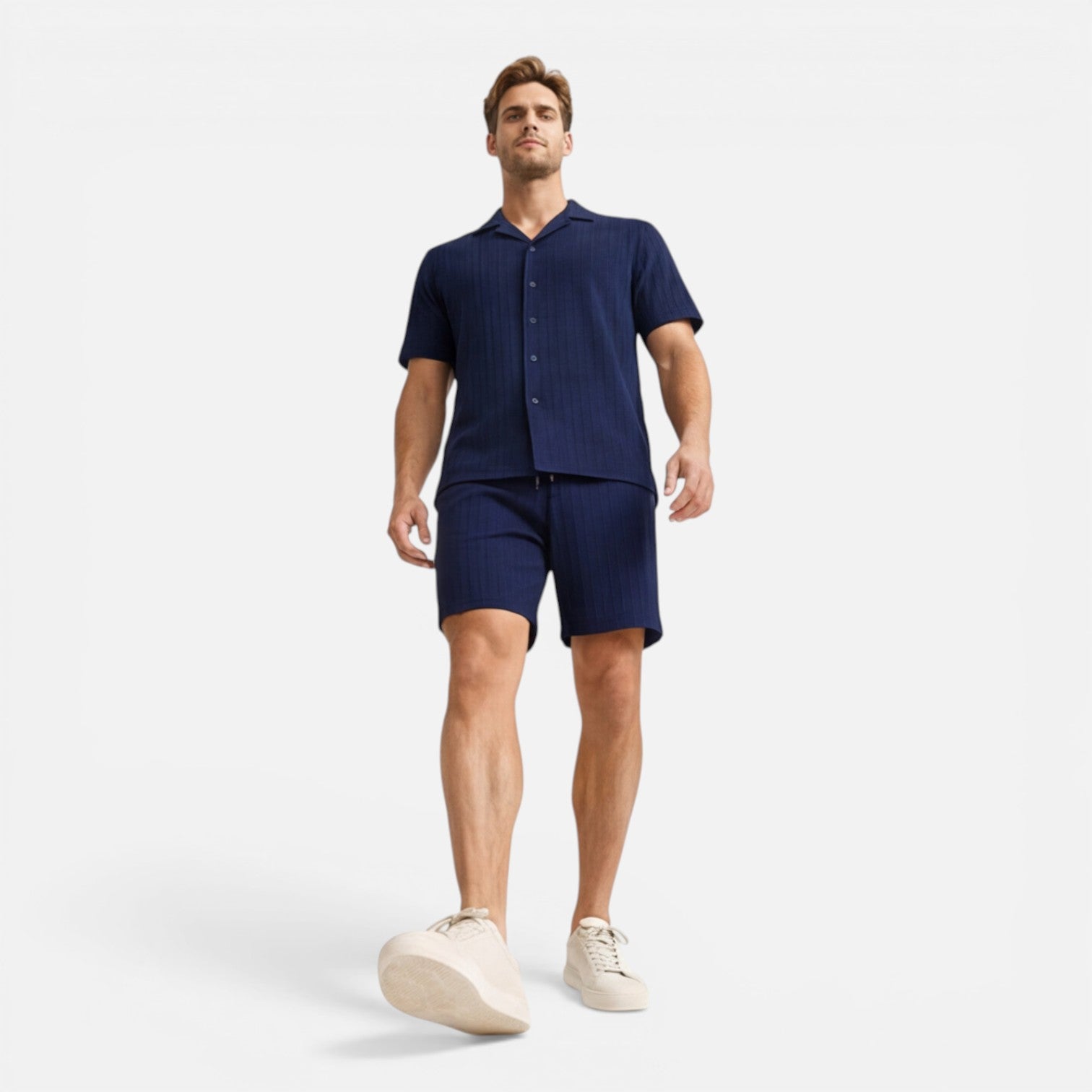 Completo Uomo Camicia e Shorts Traspirante Estivo