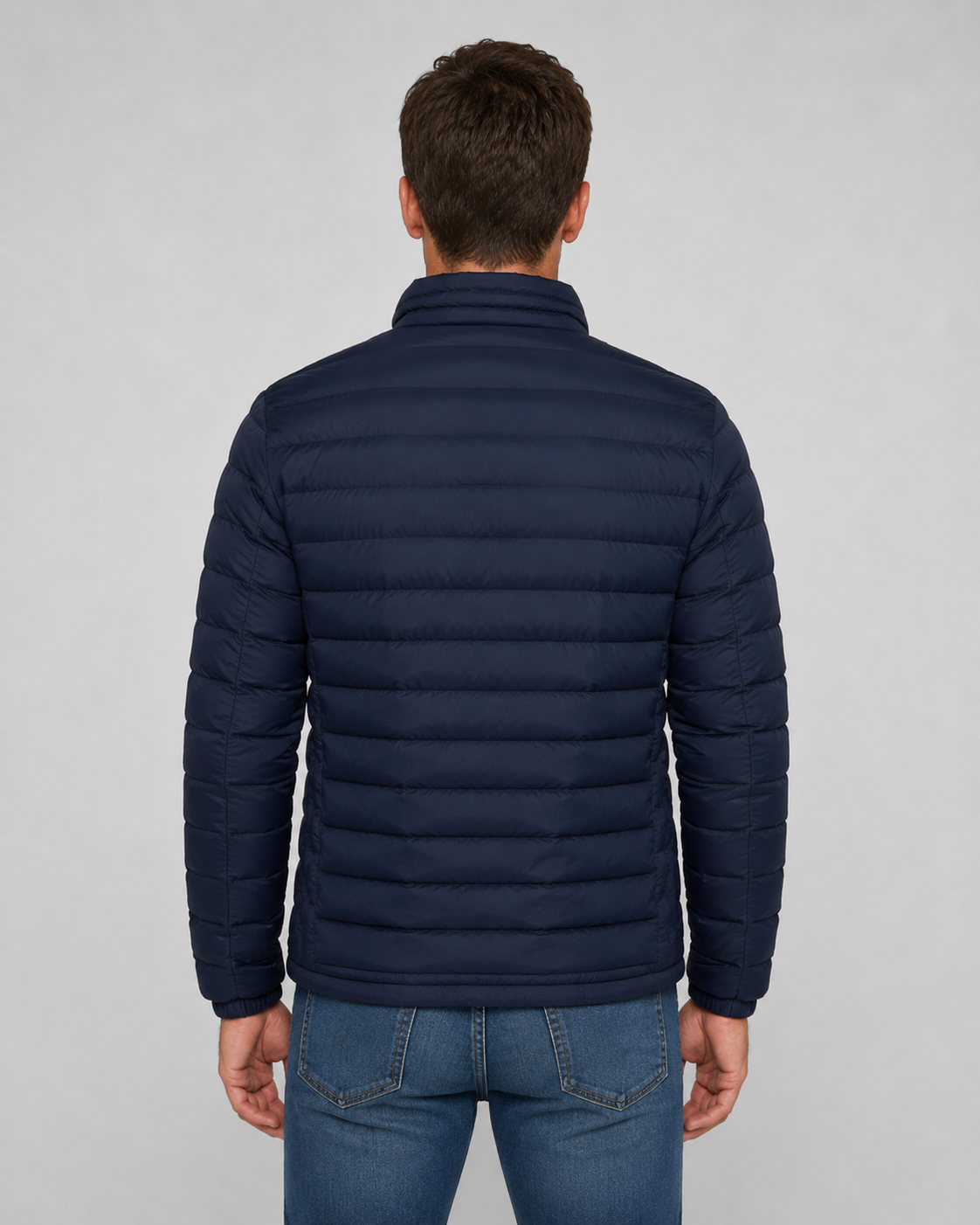 Giacca Uomo Trapuntata Collo Alto con Zip Invernale