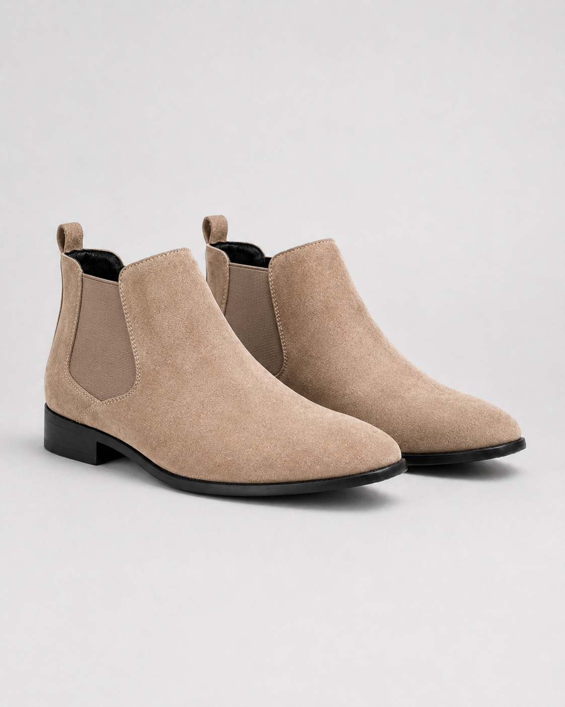 Stivaletti Chelsea Uomo Effetto Camoscio Slip-On