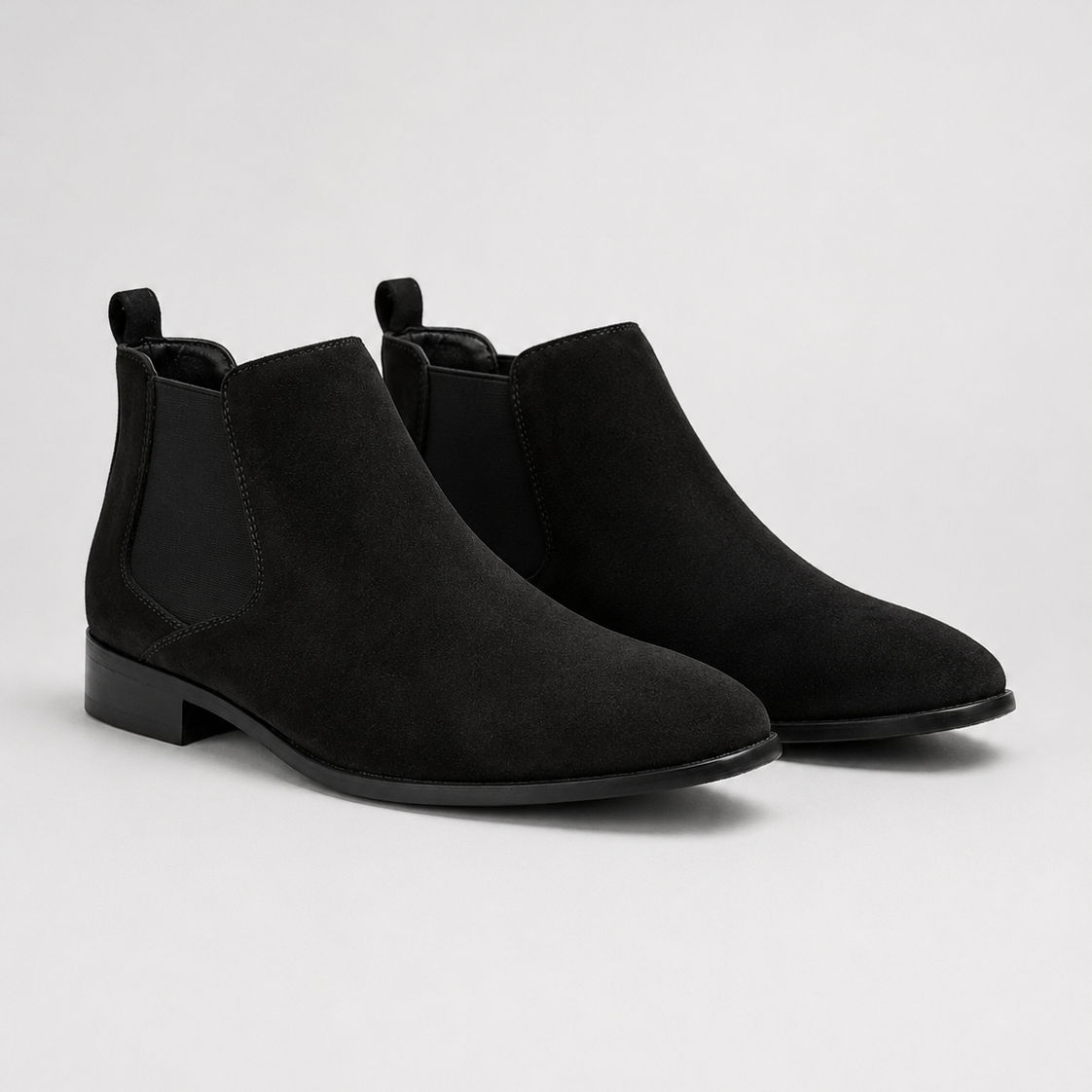 Stivaletti Chelsea Uomo Effetto Camoscio Slip-On