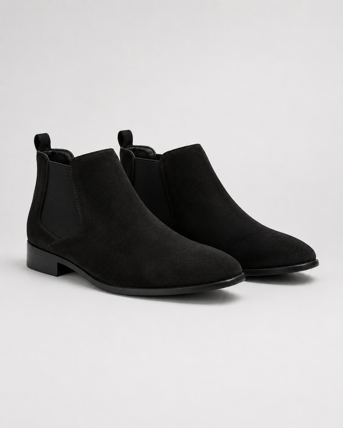 Stivaletti Chelsea Uomo Effetto Camoscio Slip-On