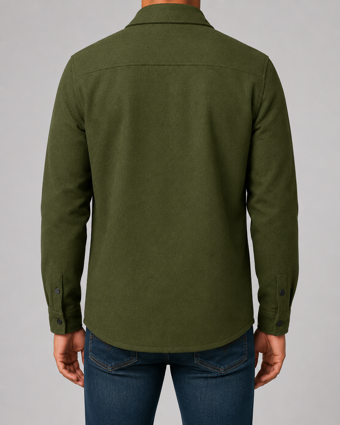 Giacca Camicia Uomo Utility con Tasche Frontali