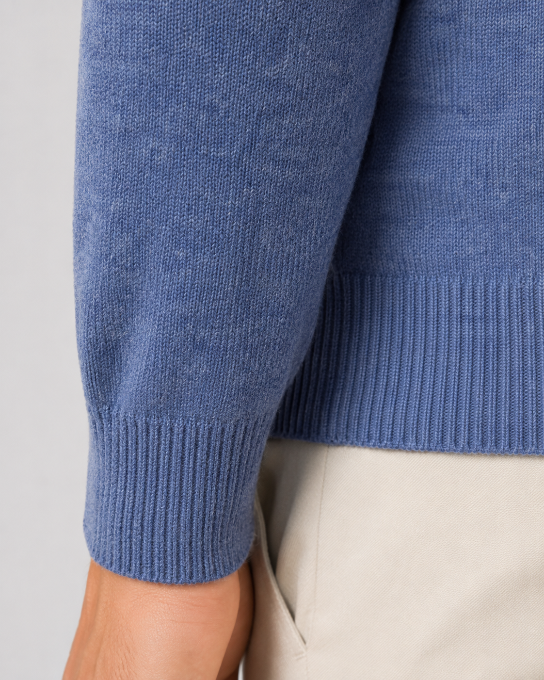 Maglione Polo Uomo in Lana Maniche Lunghe